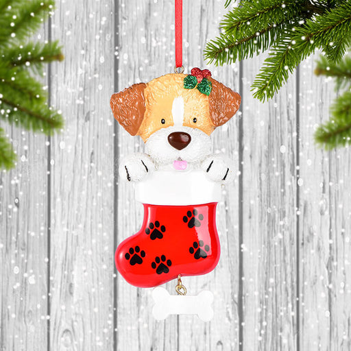 Dog  of Single  Christmas Ornament #61610