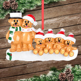 Brown Bear Of Family Christmas Ornament 61539 - WholesaleOrnaments