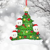 Personalized Resin Christmas Tree Of Family Christmas Ornament | WS6213 - WholesaleOrnaments