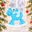 Personalized Resin Bear on Rocking Horse Baby Ornament, Custom Name | WS6147 - WholesaleOrnaments