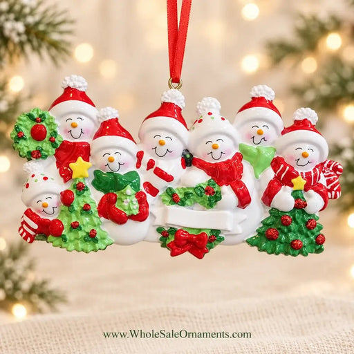 Personalized Resin Family Christmas Ornament | WS6124 - WholesaleOrnaments
