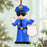 Personalized Resin Police Man Of Single Christmas Ornament | WS6074 - WholesaleOrnaments
