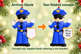 Personalized Resin Police Man Of Single Christmas Ornament | WS6074 - WholesaleOrnaments
