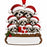 Personalized Resin Raccoon Family of 8 Christmas Log Ornament | WS6298-8 - WholesaleOrnaments