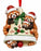 Personalized Resin Red Panda Family of 4 Christmas Bell Ornament | WS6297-4 - WholesaleOrnaments