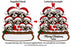 Raccoon Family of 8 Christmas Log Ornament - WholesaleOrnaments