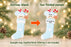 Resin Baby With Sock Personalized Christmas Ornament | WS6103 - WholesaleOrnaments