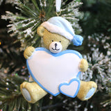 Baby's First Christmas Ornament, Custom Name & Date — model 61253