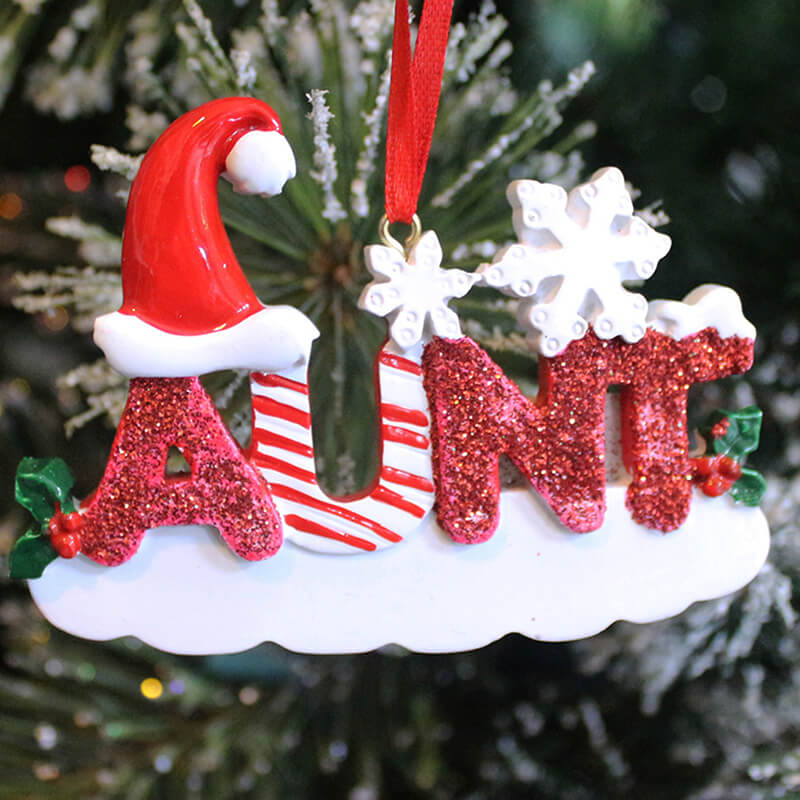 Single Christmas Ornament, Add a Name & Year — model 61292