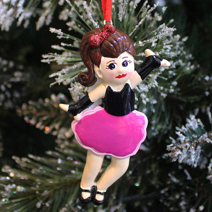 Dancing Girl Of Single  Christmas Ornament #61293