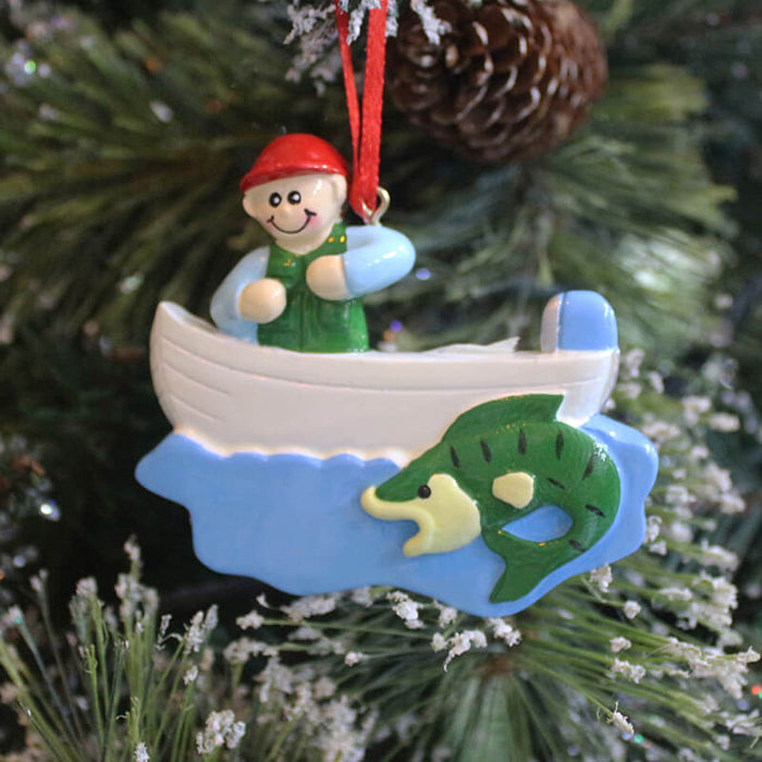 Fishing Of Single  Christmas Ornament #61295