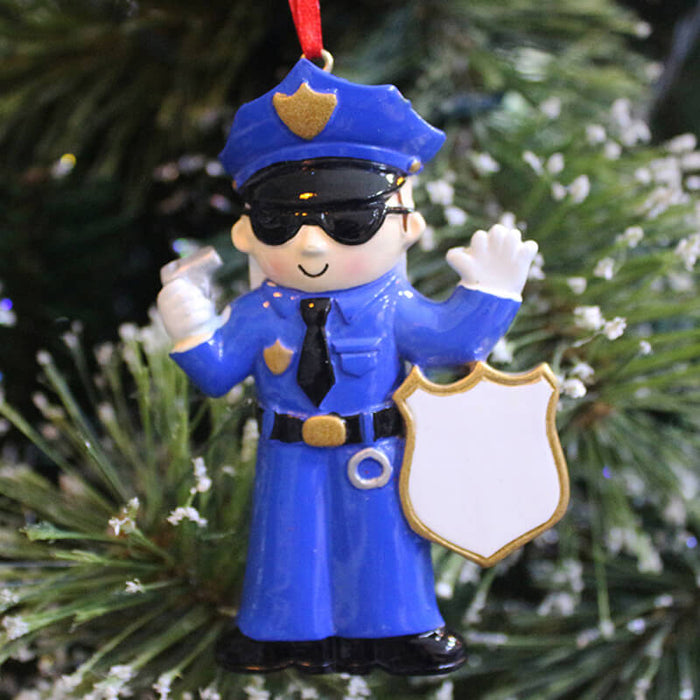Police Man Of Single  Christmas Ornament #61303