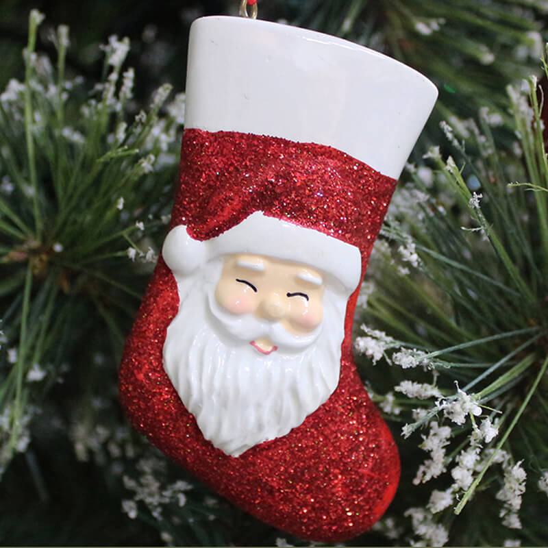 Socking With Santa Christmas Ornament — model 61321