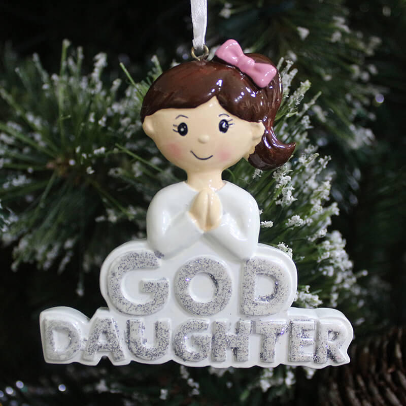 God daughter of Single Christmas Ornament — model 61332
