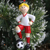 Soccer Ball Boy Of Single Christmas Ornament — model 61342