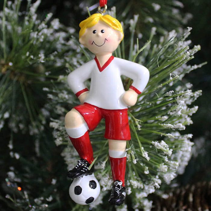 Soccer Ball Boy Of Single  Christmas Ornament #61342