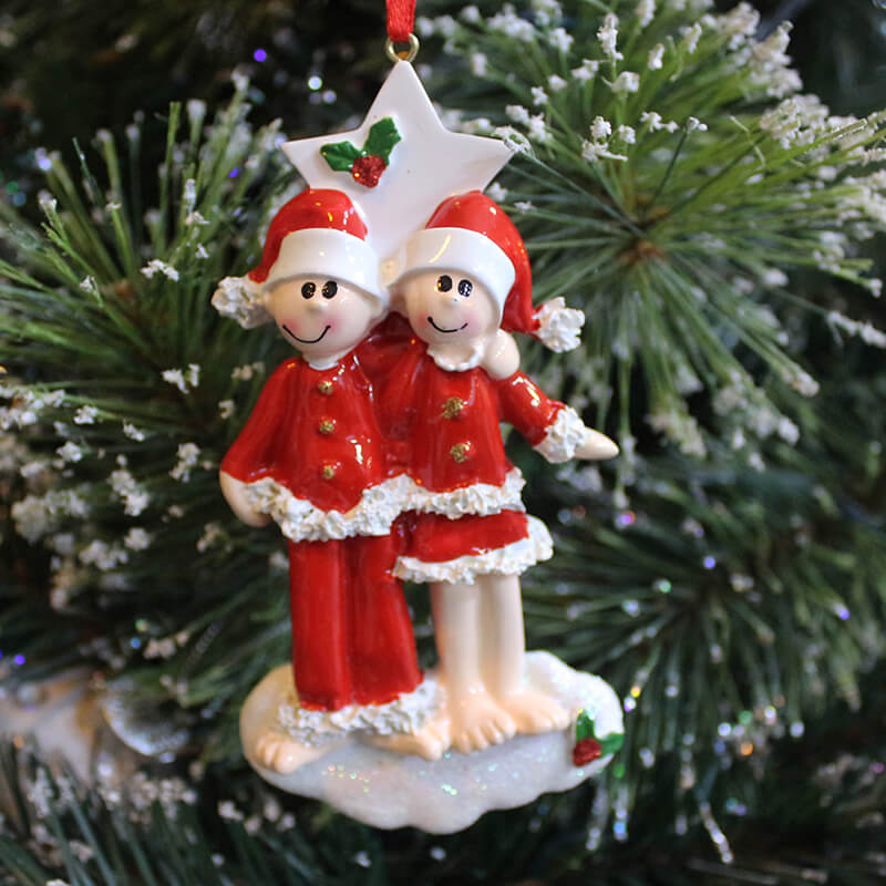 Couple Christmas Ornament61357 — WholesaleOrnaments