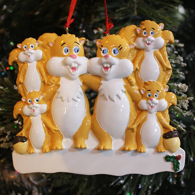 Fox Of Family Christmas Ornament — model 61430