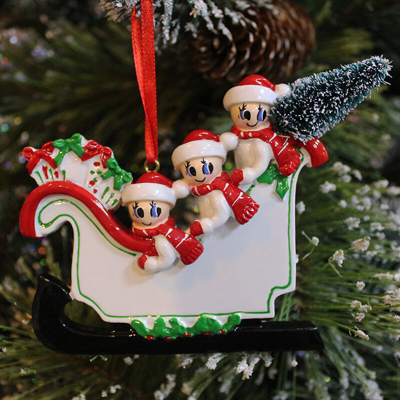 Family Christmas Ornament — model 61431