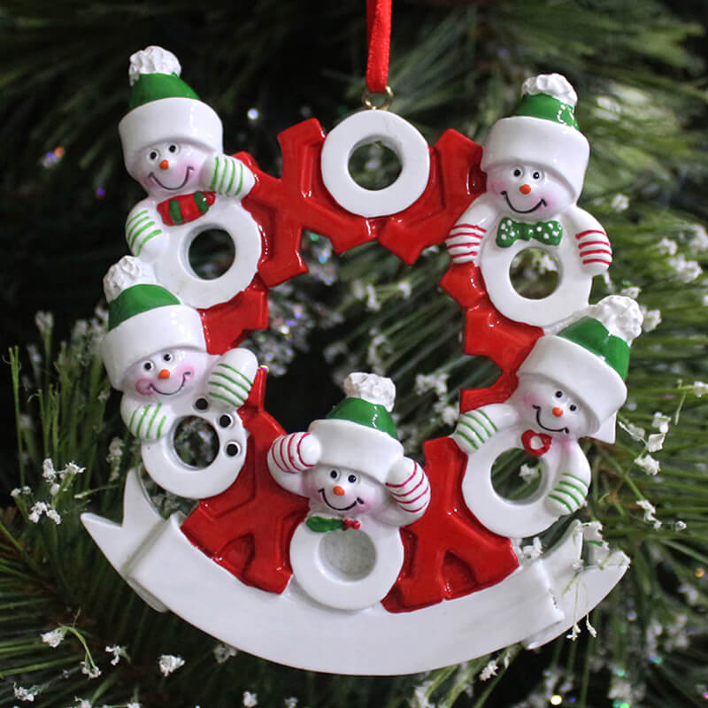 Family Christmas Ornament — model 61436