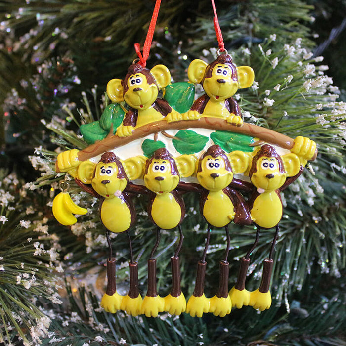 Family Christmas Ornament - Monkey Family #61453