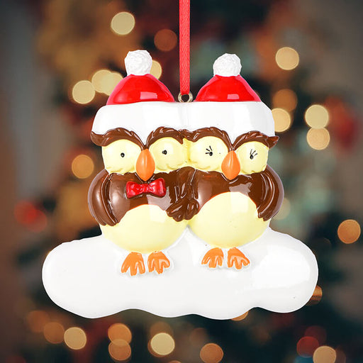 Owl Of Personalized Family Christmas Ornament #61556
