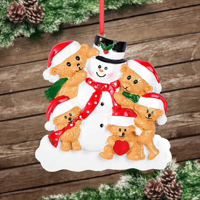 Snowman and  Bear Of Family Christmas Ornament #61561