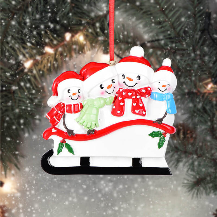 Snow Man Of Family Christmas Ornament #61563