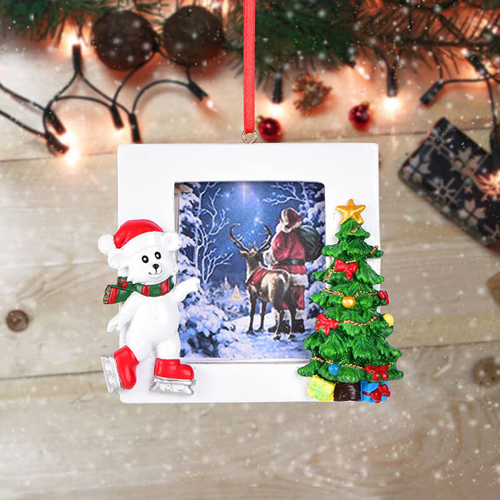 Personalized Christmas Polar bear photo Frame #61590