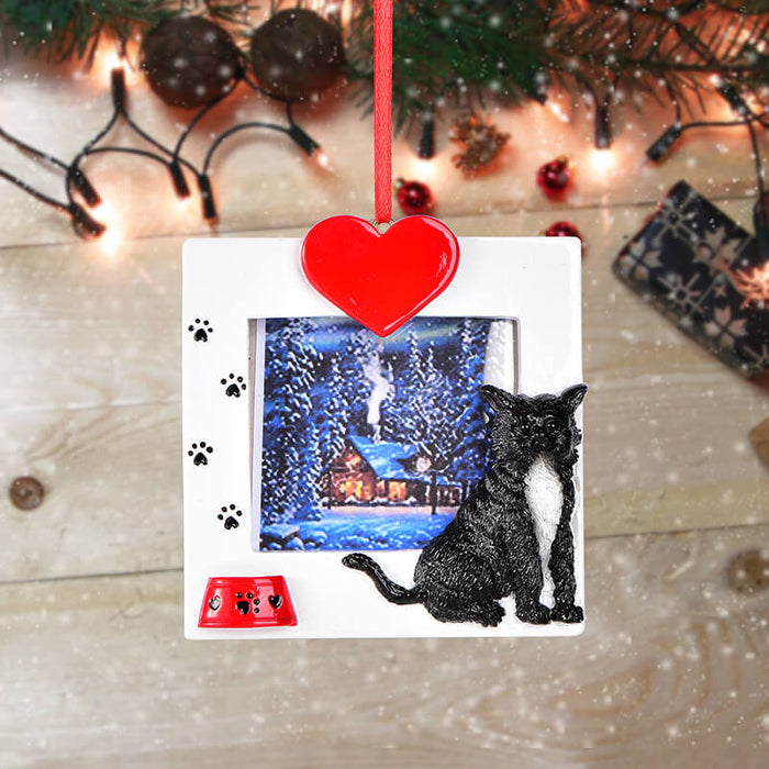 Personalized Christmas Cat photo Frame #61597