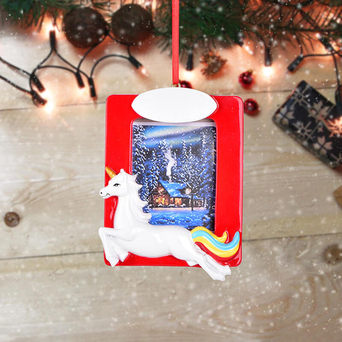 Personalized Christmas Lucky Horse photo Frame #61599
