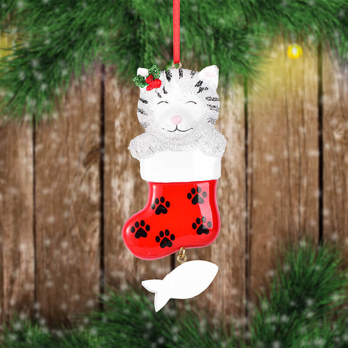 Cat  of Single  Christmas Ornament #61609