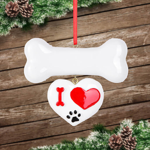 Personalized Love  bone of Christmas Ornament # 61622