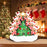 Christmas Tree  With Reindeer of Family Table Topper #62563-8