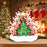 Christmas Tree  With Reindeer of Family Table Topper #62563