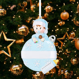 Baby with Xmas Ball Personalized Christmas Ornament 61576 - WholesaleOrnaments