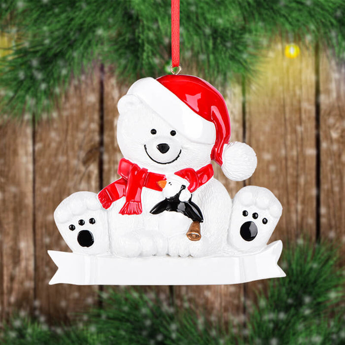 Bear of Single Christmas Ornaments 61603 - WholesaleOrnaments
