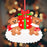 Bear with Gift Christmas Ornament, Custom Name 61612 - WholesaleOrnaments