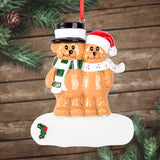 Brown Bear Of Family Christmas Ornament 61539 - WholesaleOrnaments