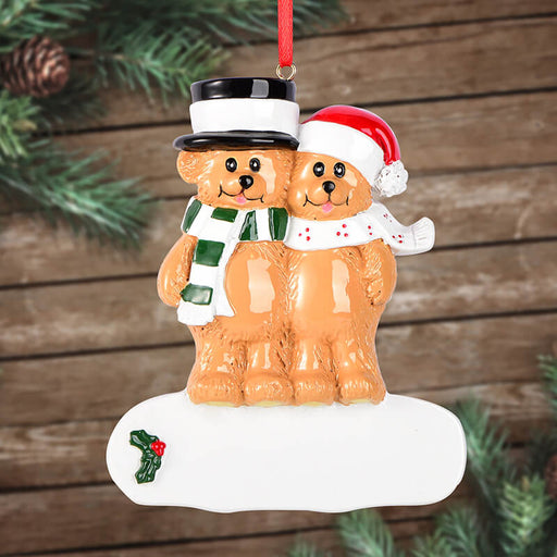 Brown Bear Of Family Christmas Ornament 61539 - WholesaleOrnaments