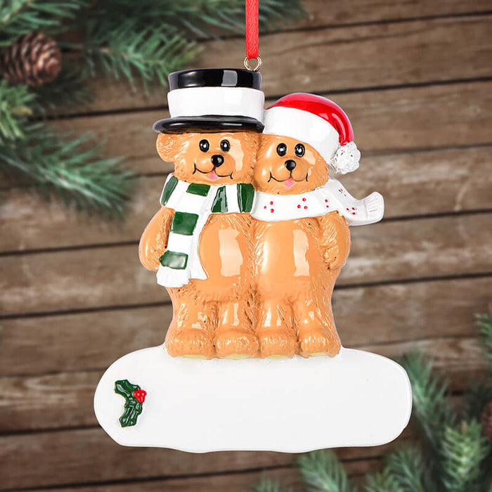Brown Bear Of Family Christmas Ornament 61539 - WholesaleOrnaments