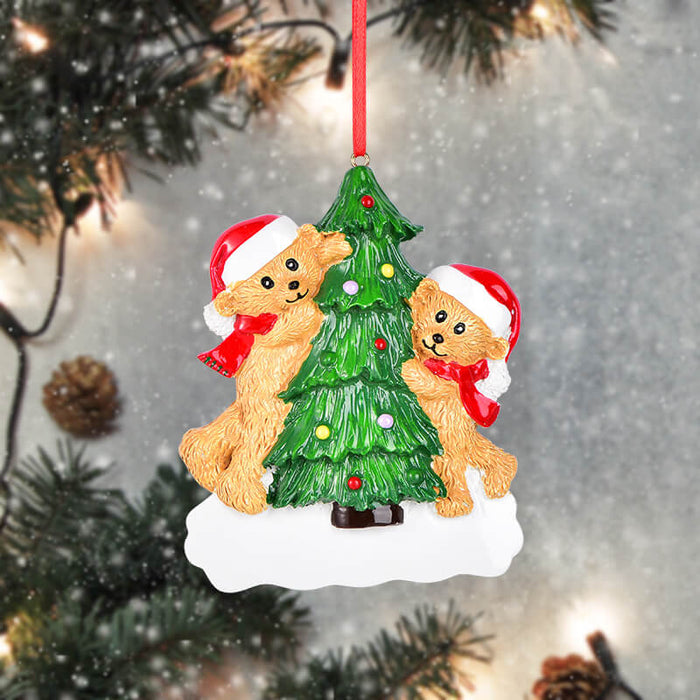 Brown Bear Of Family Christmas Ornament 61544 - WholesaleOrnaments