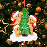 Brown Bear Of Family Christmas Ornament 61544 - WholesaleOrnaments