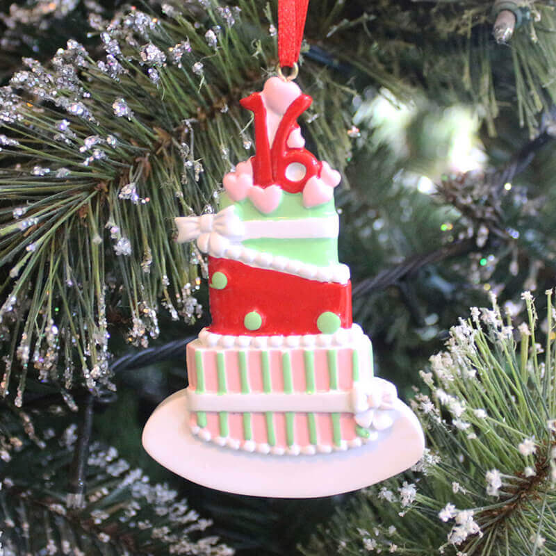 Cake Of Single Christmas ornament  61273 - WholesaleOrnaments