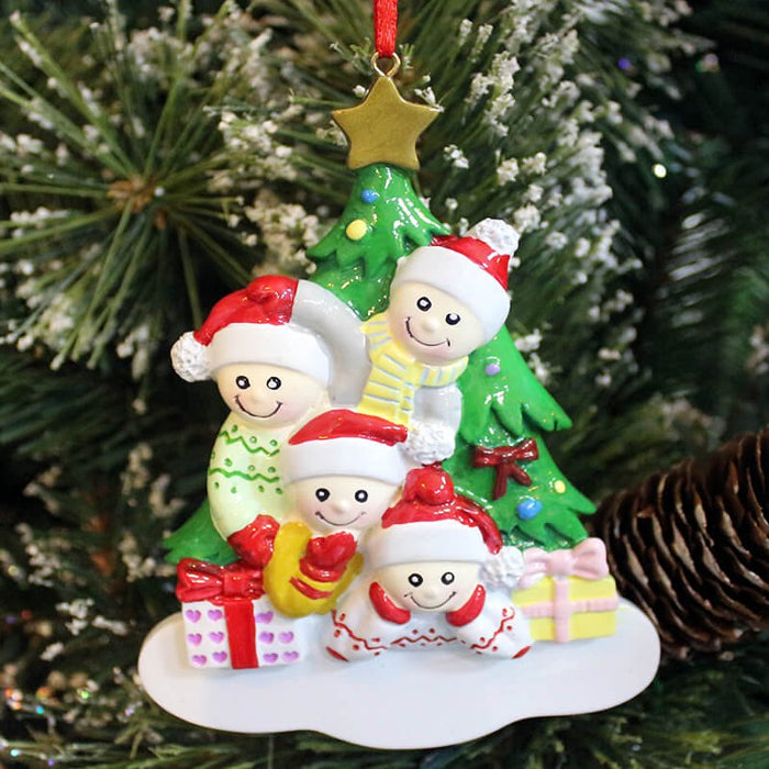 Christmas Tree and Gifts Of Family Christmas Ornament 61443 - WholesaleOrnaments