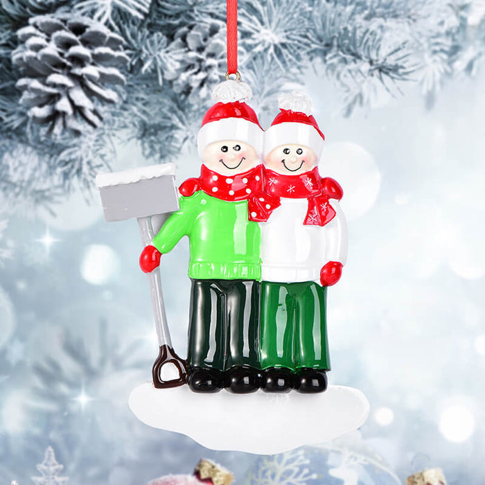 Couple Christmas Ornament, Add Both Names 61629 - WholesaleOrnaments
