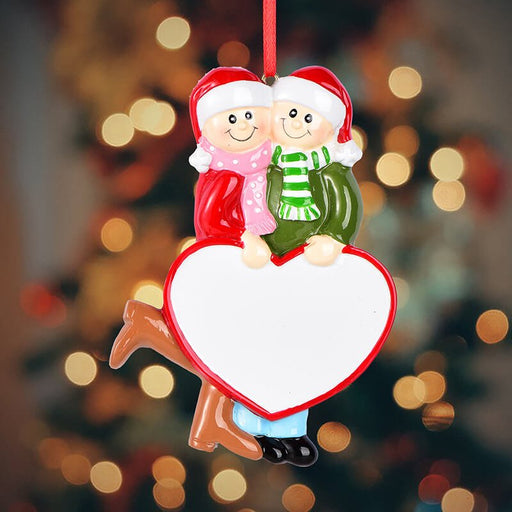 Couple Christmas Ornament, Personalize with Names 61650 - WholesaleOrnaments