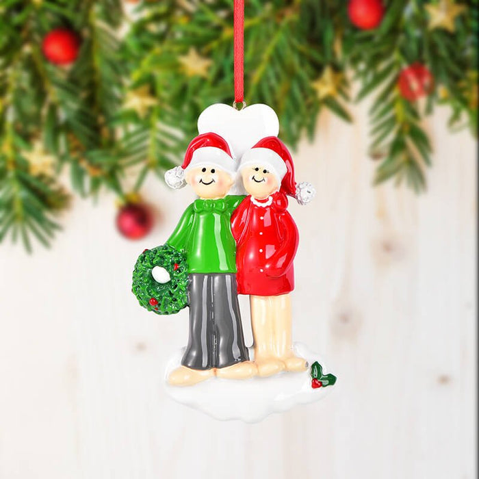 Couple's First Christmas Ornament, Custom Names 61628 - WholesaleOrnaments