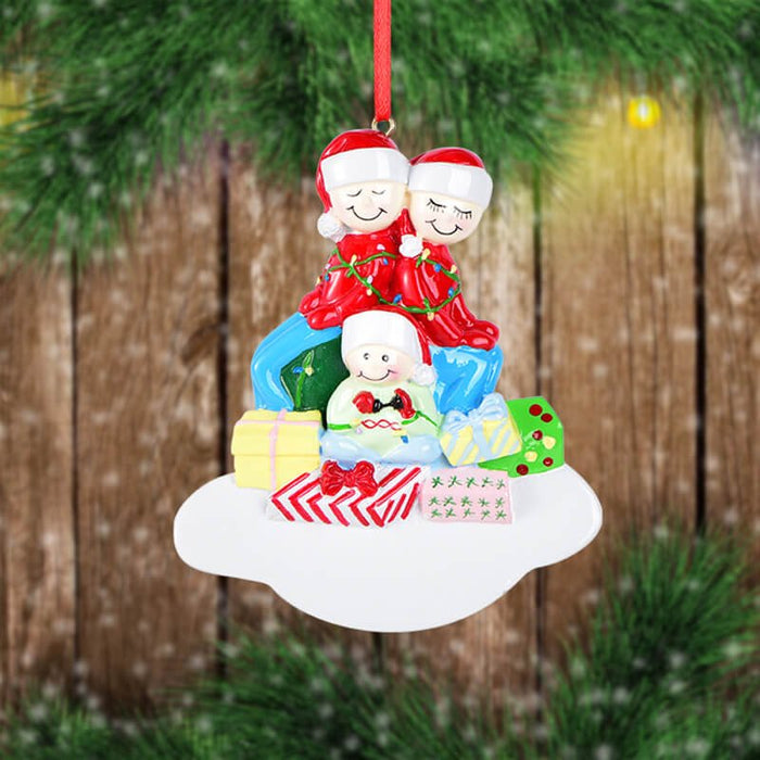 Family Christmas Ornament 61565 - WholesaleOrnaments