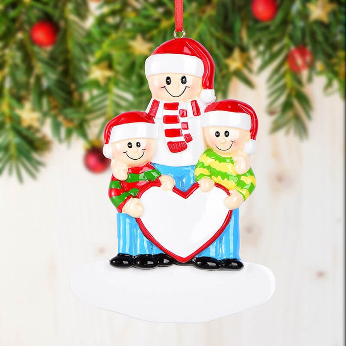 Family Christmas Ornament, Custom Family Name 61643 - WholesaleOrnaments